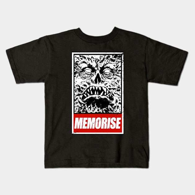 Funny Scary Ancient Necronomicon Book Horror Movie Meme Kids T-Shirt by BoggsNicolas